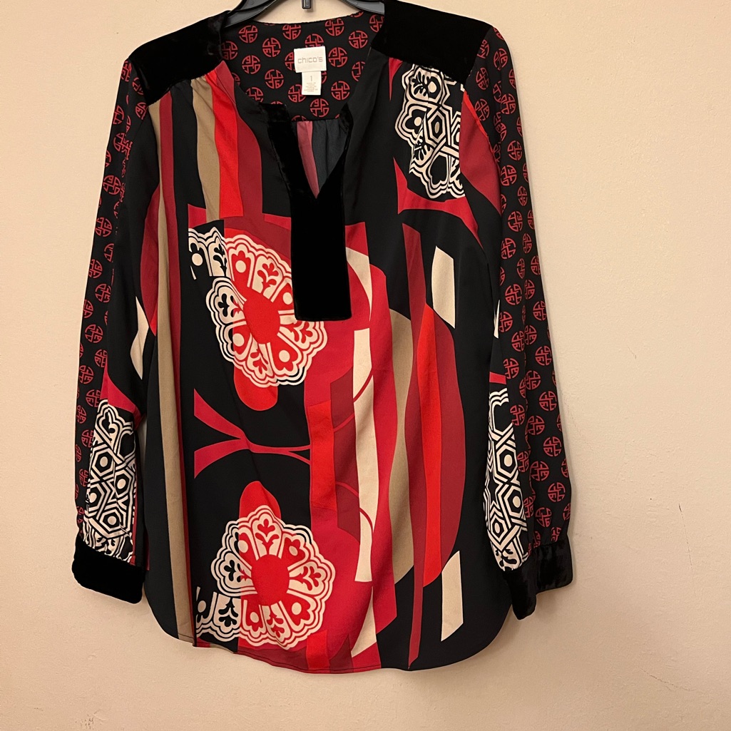 Chico’s Silky Tunic Blouse